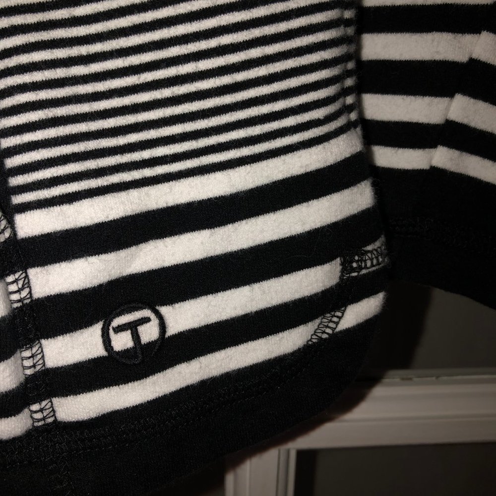 New T By Talbots Mixed Stripe Terry Pullover Smal… - image 2